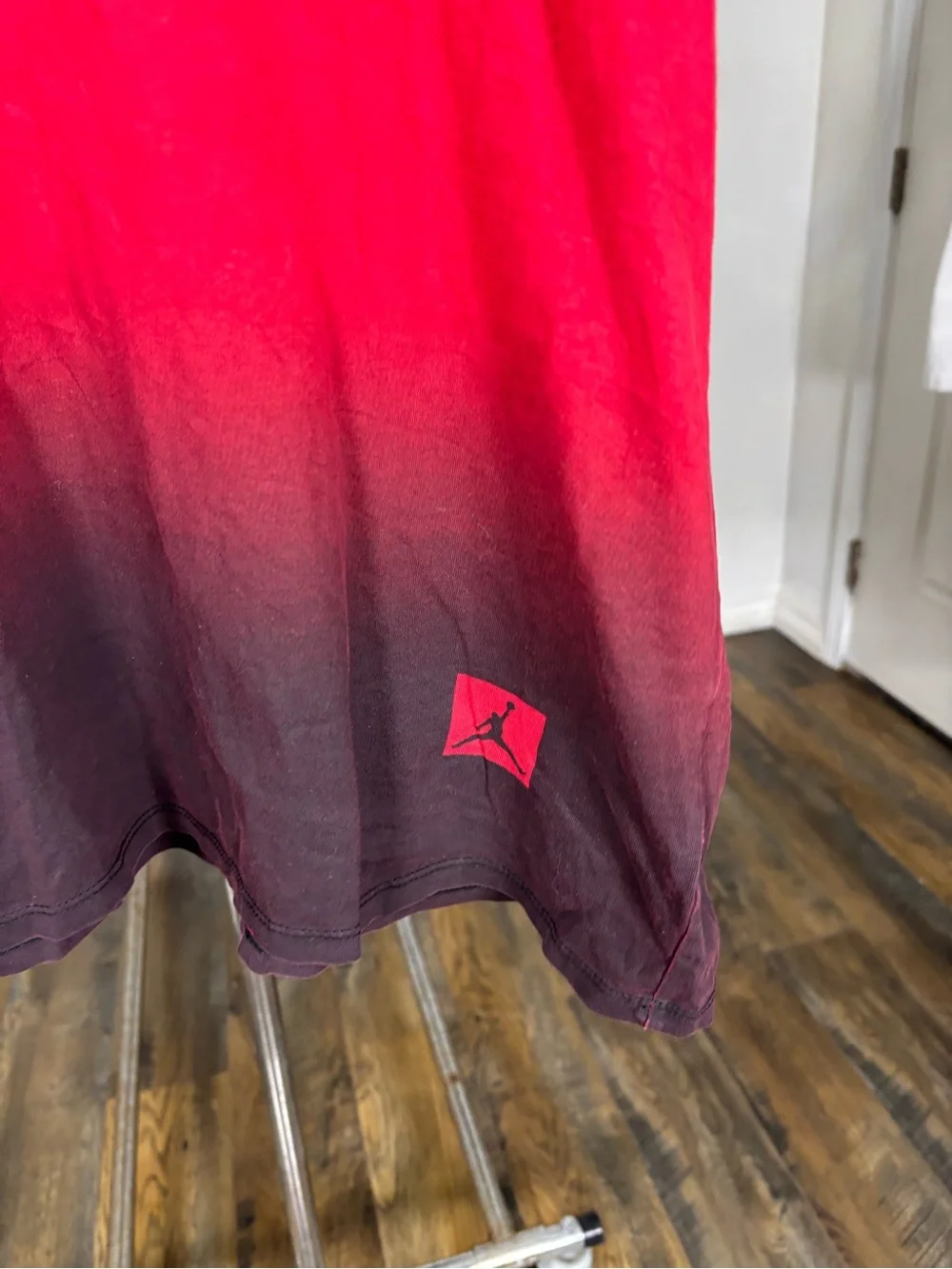 Jordan Red to Black Ombre Crewneck Tee